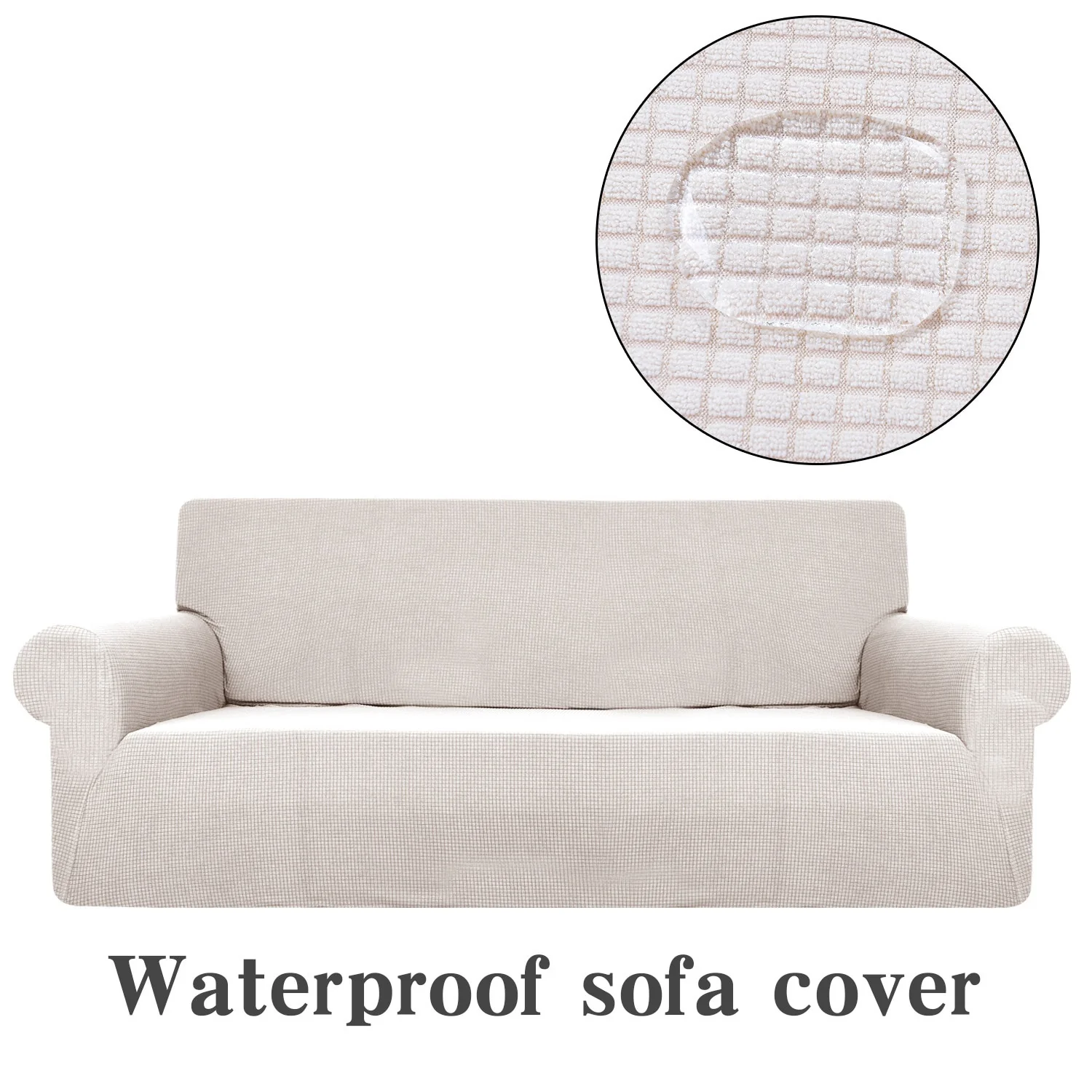 1/2/3/4 Seat Sofa Cover Waterproof Solid Color High Stretch Slipcover All-inclusive Elastic Couch Cover Sofa Covers Waterproof Dustproof Couch Covers - Image 15