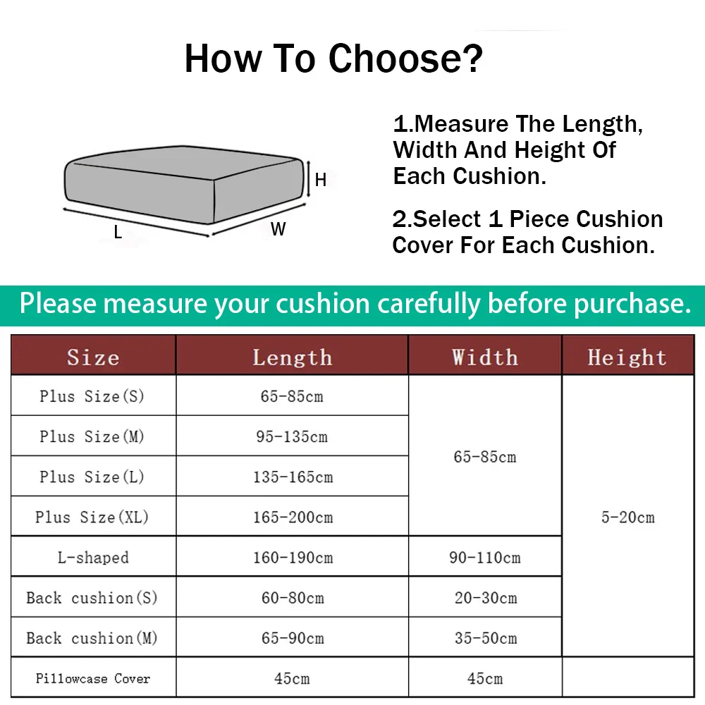 1/2/3/4 Seater Jacquard Elastic Sofa Cushion Covers for Living Room Couch Cover ArmChair Protector Sofa Slipcovers - Image 3