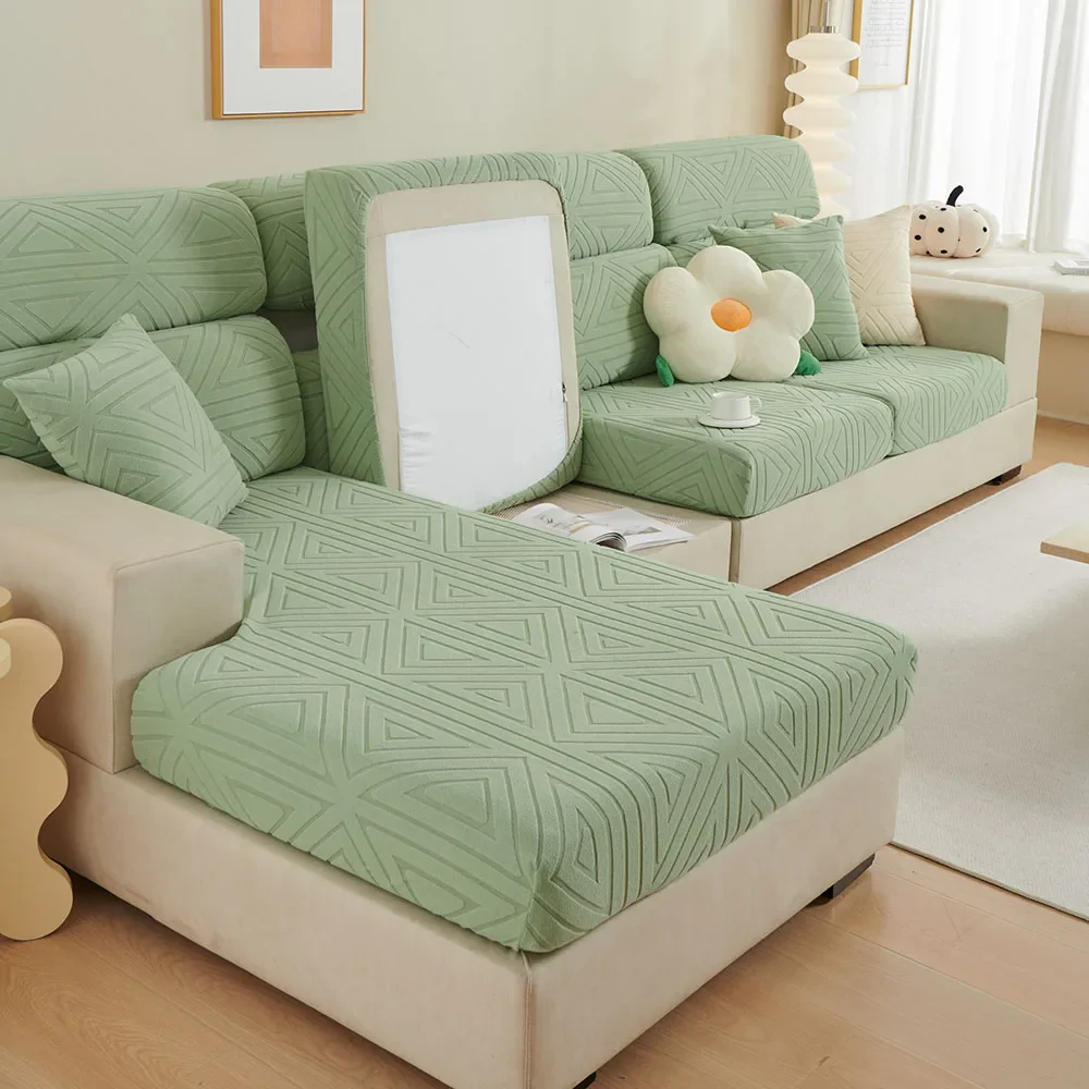 1/2/3/4 Seater Jacquard Elastic Sofa Cushion Covers for Living Room Couch Cover ArmChair Protector Sofa Slipcovers - Image 4