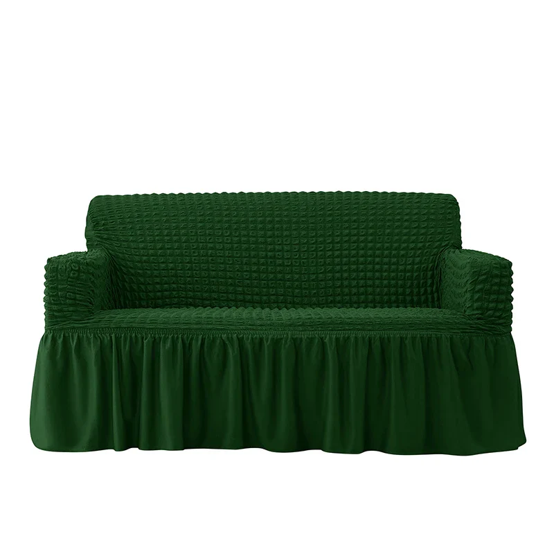 1/2/3/4 Seater Plaid Seersucker Sofa Covers Stretch Couch Cover Thick Corner Sofa Slipcover Protector Elastic Armchair Cover - Image 20