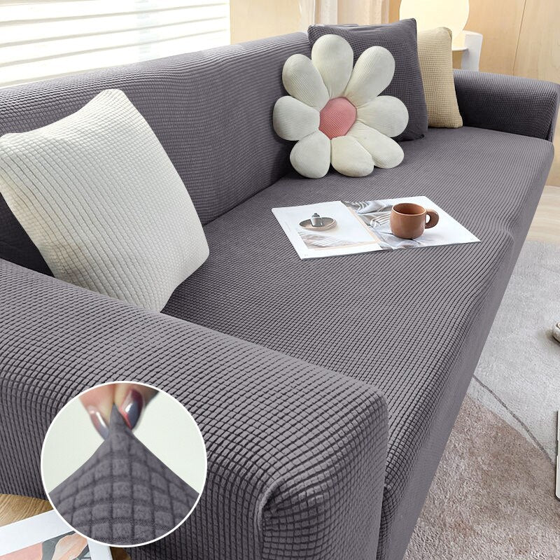 1/2/3/4 Seater Polar Fleece Sofa Cover for Living Room Elastic Thick Stretch L-shaped Corner Sofa Cover Slipcover Couch Cover - Image 16