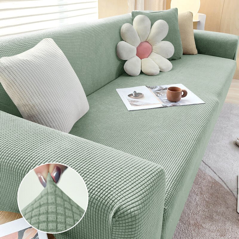 1/2/3/4 Seater Polar Fleece Sofa Cover for Living Room Elastic Thick Stretch L-shaped Corner Sofa Cover Slipcover Couch Cover - Image 19