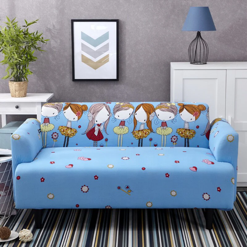1/2/3/4 Seater Printed Elastic Sofa Covers Stretch Printed Flower Sofa Slipcovers Plaid Sofa Slipcover Sofa Chair Couch Cover Home Decor Covers - Image 13