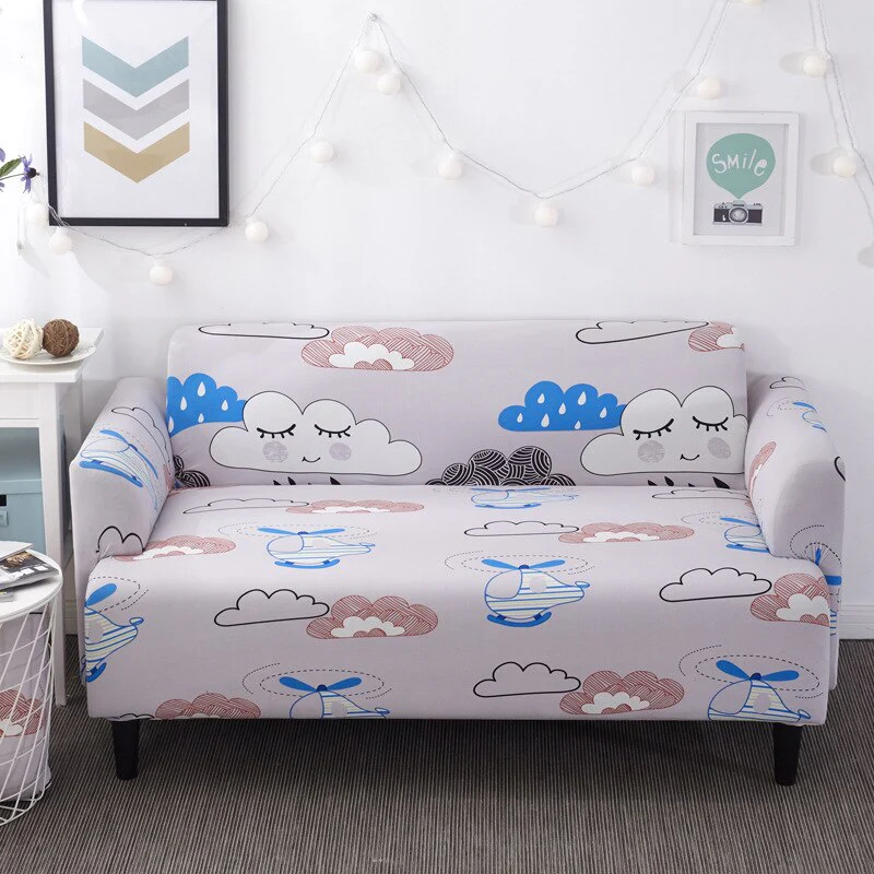 1/2/3/4 Seater Printed Elastic Sofa Covers Stretch Printed Flower Sofa Slipcovers Plaid Sofa Slipcover Sofa Chair Couch Cover Home Decor Covers - Image 18