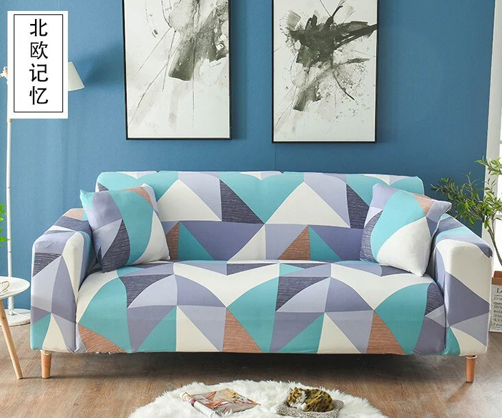 1/2/3/4 Seater Printed Elastic Sofa Covers Stretch Printed Flower Sofa Slipcovers Plaid Sofa Slipcover Sofa Chair Couch Cover Home Decor Covers - Image 23