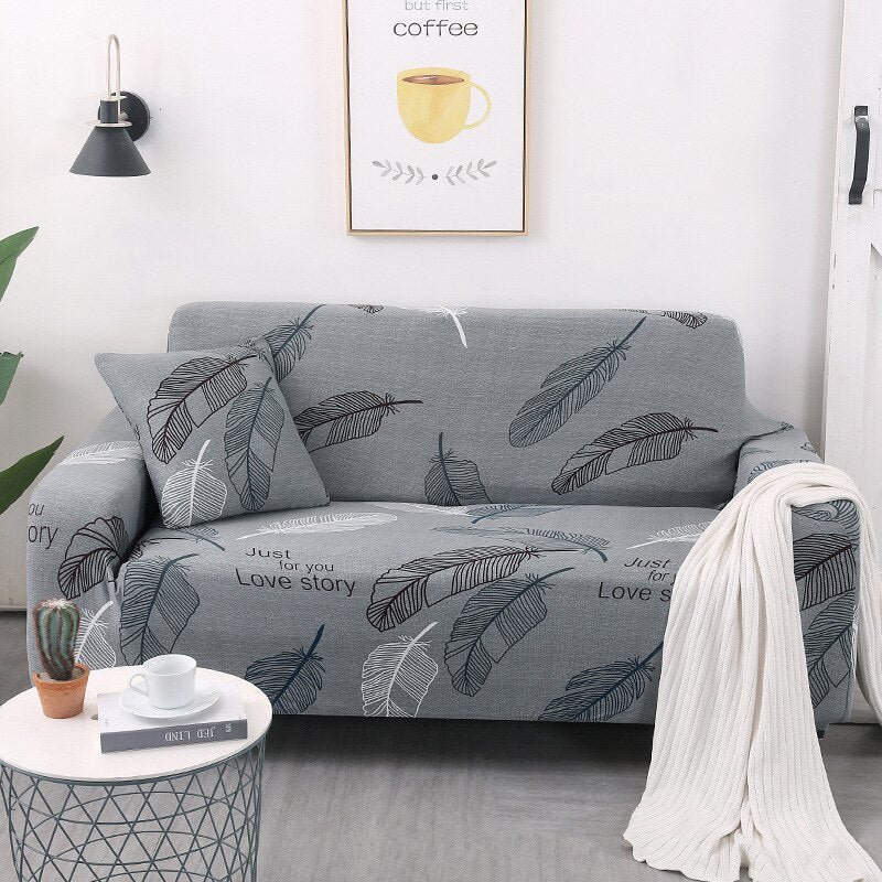 1/2/3/4 Seater Printed Elastic Sofa Covers Stretch Printed Flower Sofa Slipcovers Plaid Sofa Slipcover Sofa Chair Couch Cover Home Decor Covers - Image 25