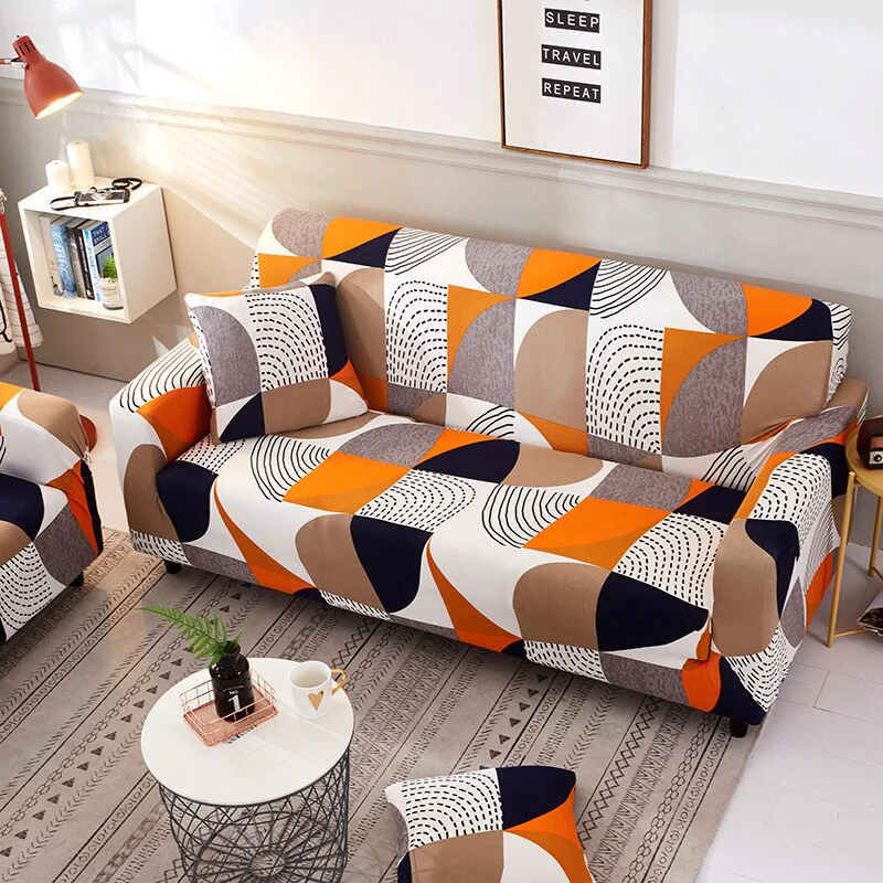 1/2/3/4 Seater Printed Elastic Sofa Covers Stretch Printed Flower Sofa Slipcovers Plaid Sofa Slipcover Sofa Chair Couch Cover Home Decor Covers - Image 26