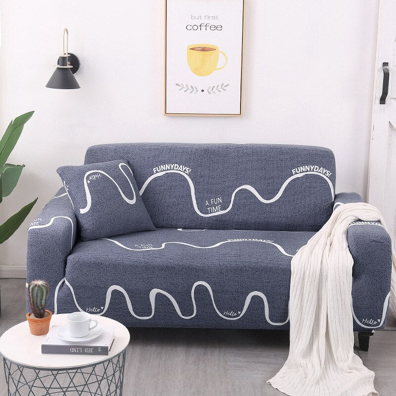 1/2/3/4 Seater Printed Elastic Sofa Covers Stretch Printed Flower Sofa Slipcovers Plaid Sofa Slipcover Sofa Chair Couch Cover Home Decor Covers - Image 3