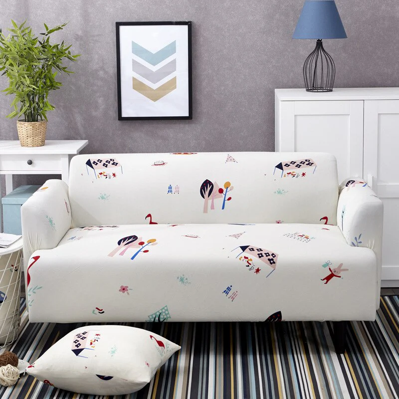 1/2/3/4 Seater Printed Elastic Sofa Covers Stretch Printed Flower Sofa Slipcovers Plaid Sofa Slipcover Sofa Chair Couch Cover Home Decor Covers - Image 31