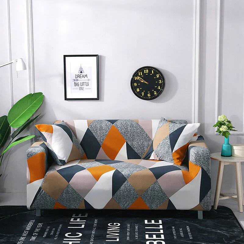 1/2/3/4 Seater Printed Elastic Sofa Covers Stretch Printed Flower Sofa Slipcovers Plaid Sofa Slipcover Sofa Chair Couch Cover Home Decor Covers - Image 7
