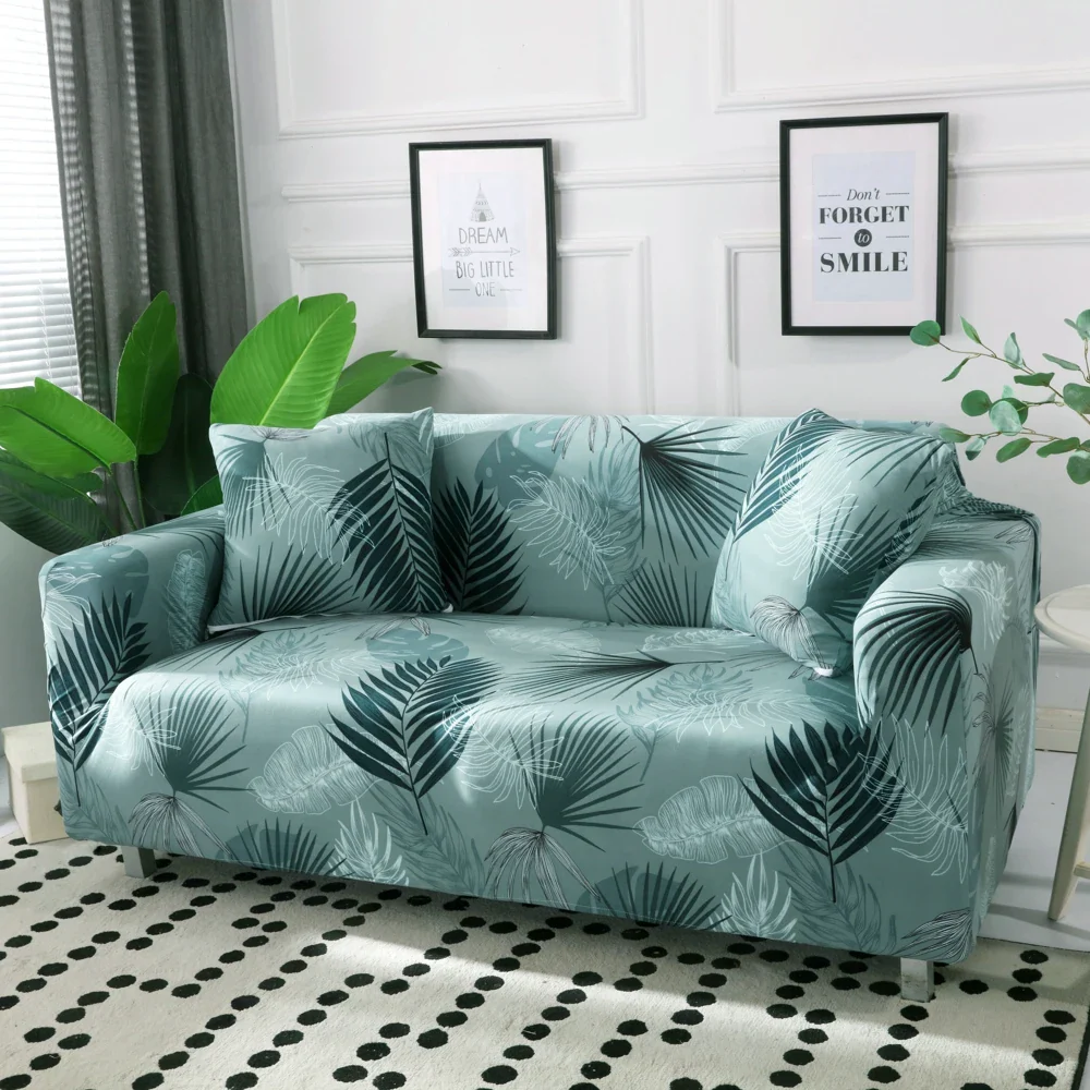 1/2/3/4 Seater Sofa Slipcovers Elastic Green Leaf Sofa Couch Cover Funda Sofa Chair Sofa Covers - Image 12