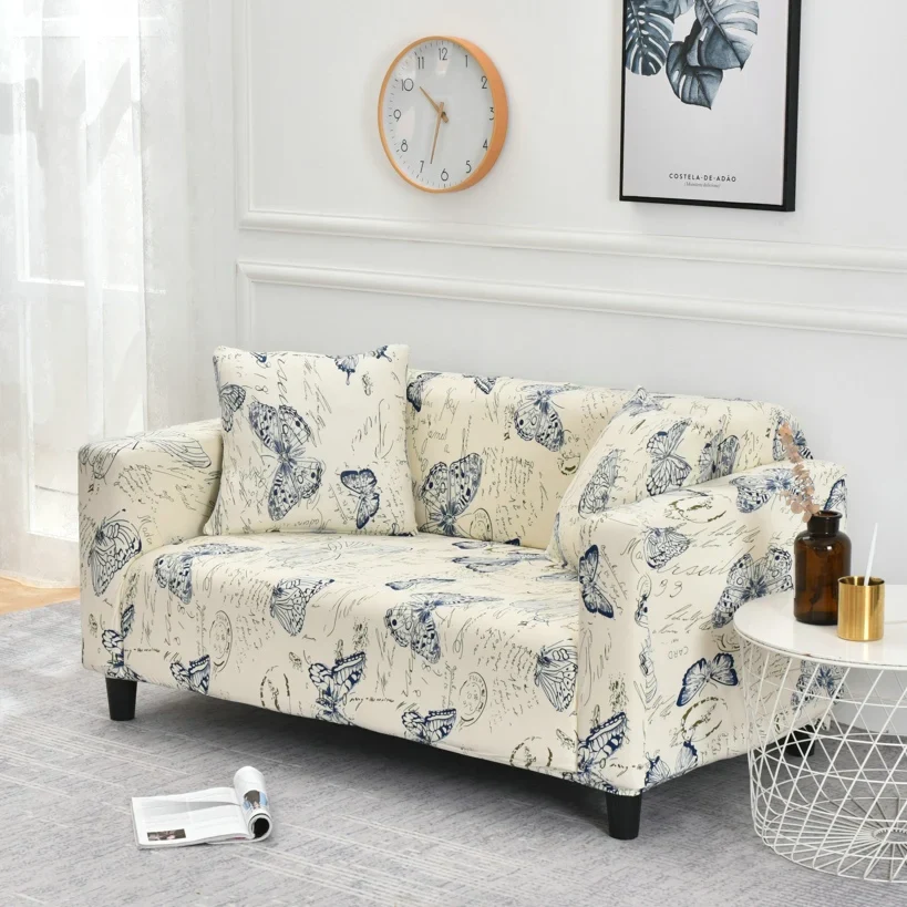 1/2/3/4 Seater Sofa Slipcovers Elastic Green Leaf Sofa Couch Cover Funda Sofa Chair Sofa Covers - Image 13