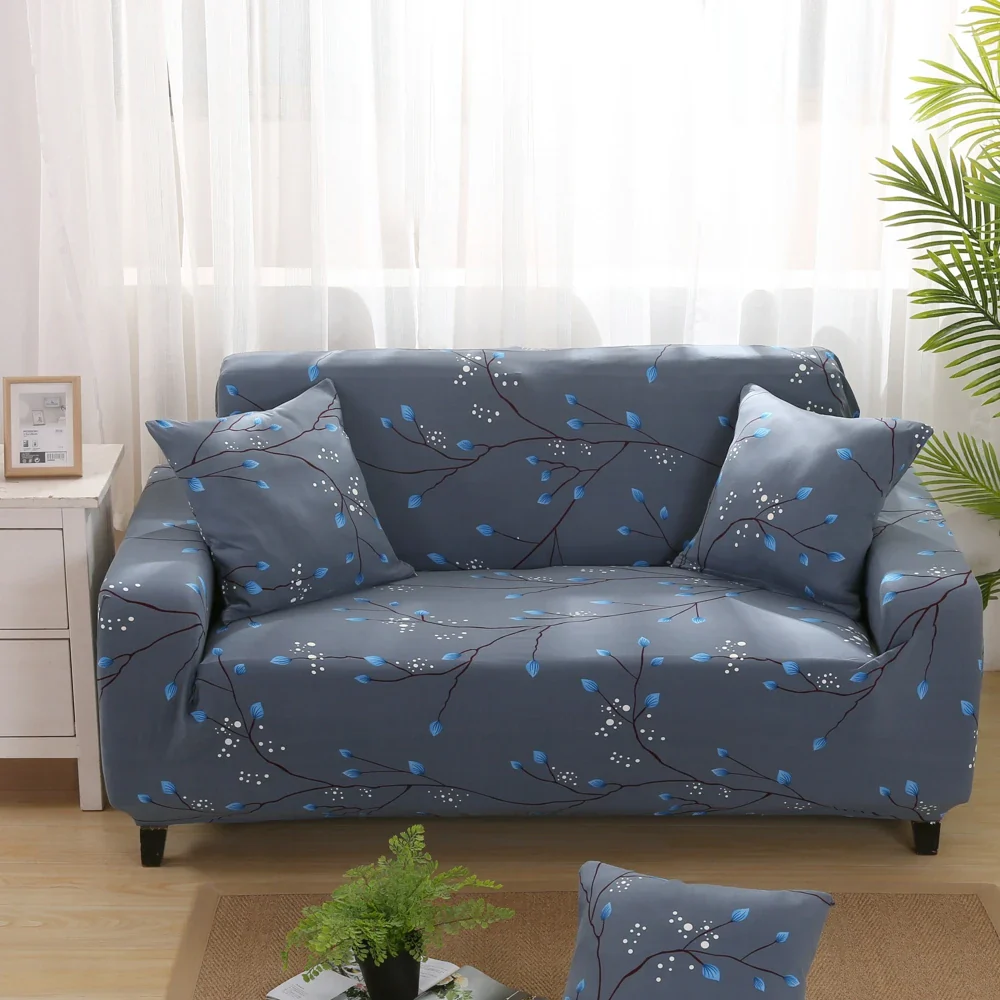 1/2/3/4 Seater Sofa Slipcovers Elastic Green Leaf Sofa Couch Cover Funda Sofa Chair Sofa Covers - Image 18