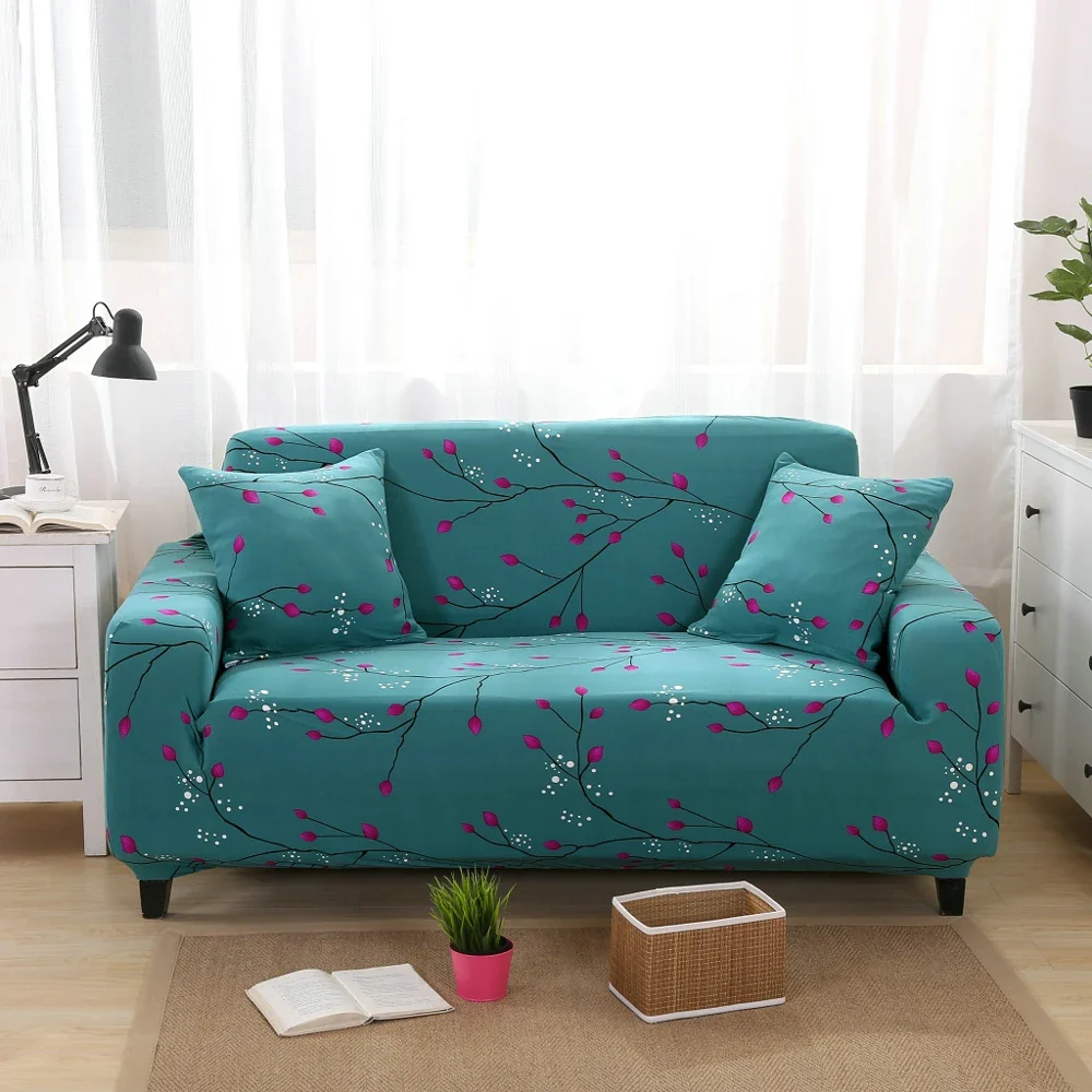 1/2/3/4 Seater Sofa Slipcovers Elastic Green Leaf Sofa Couch Cover Funda Sofa Chair Sofa Covers - Image 9