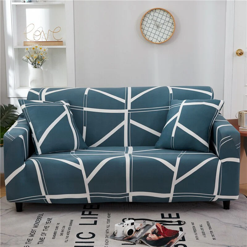 1/2/3/4seats Elastic Magic Sofa Cover Sofa All-inclusive Polyester Modern Elastic Corner Couch Slipcover Elastic 1/2/3/4 Seater L-Style Sofa Cover - Image 10