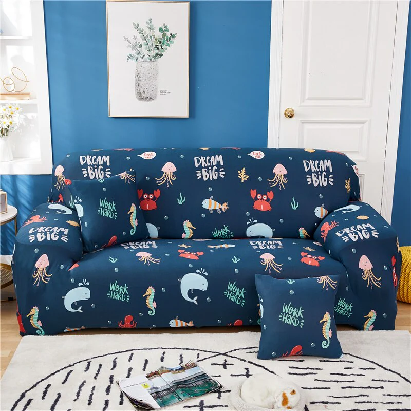 1/2/3/4seats Elastic Magic Sofa Cover Sofa All-inclusive Polyester Modern Elastic Corner Couch Slipcover Elastic 1/2/3/4 Seater L-Style Sofa Cover - Image 11