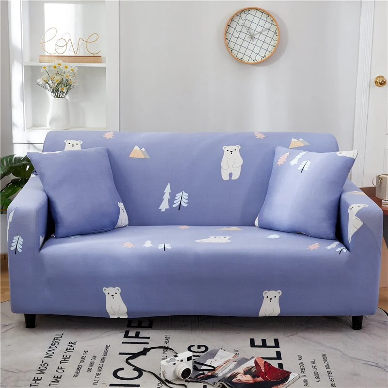 1/2/3/4seats Elastic Magic Sofa Cover Sofa All-inclusive Polyester Modern Elastic Corner Couch Slipcover Elastic 1/2/3/4 Seater L-Style Sofa Cover - Image 15