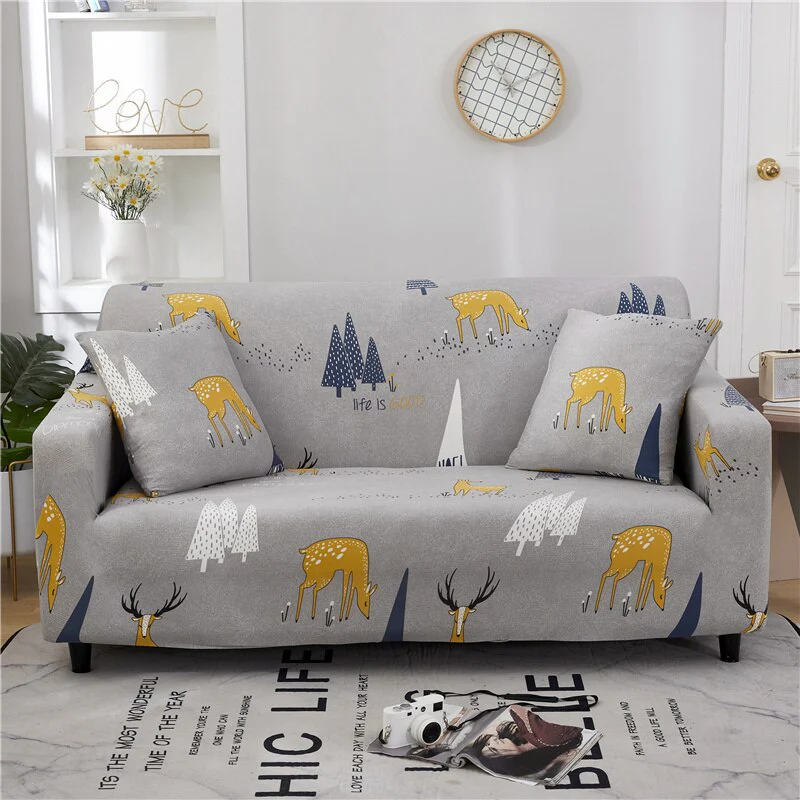 1/2/3/4seats Elastic Magic Sofa Cover Sofa All-inclusive Polyester Modern Elastic Corner Couch Slipcover Elastic 1/2/3/4 Seater L-Style Sofa Cover - Image 16
