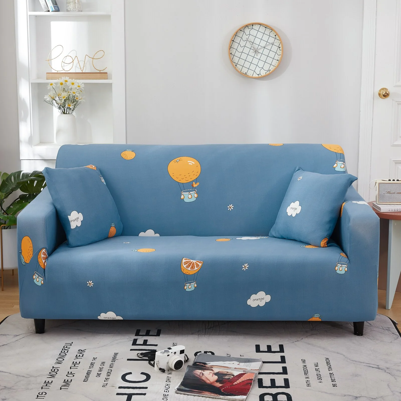 1/2/3/4seats Elastic Magic Sofa Cover Sofa All-inclusive Polyester Modern Elastic Corner Couch Slipcover Elastic 1/2/3/4 Seater L-Style Sofa Cover - Image 17