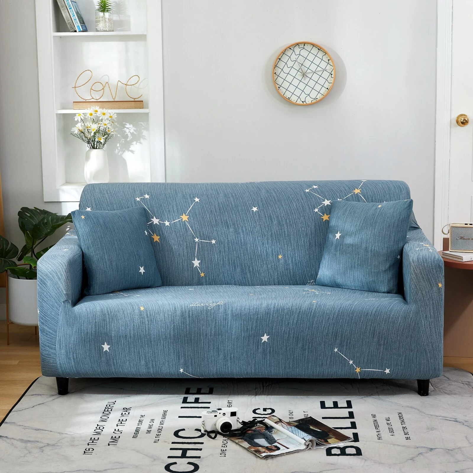 1/2/3/4seats Elastic Magic Sofa Cover Sofa All-inclusive Polyester Modern Elastic Corner Couch Slipcover Elastic 1/2/3/4 Seater L-Style Sofa Cover - Image 22