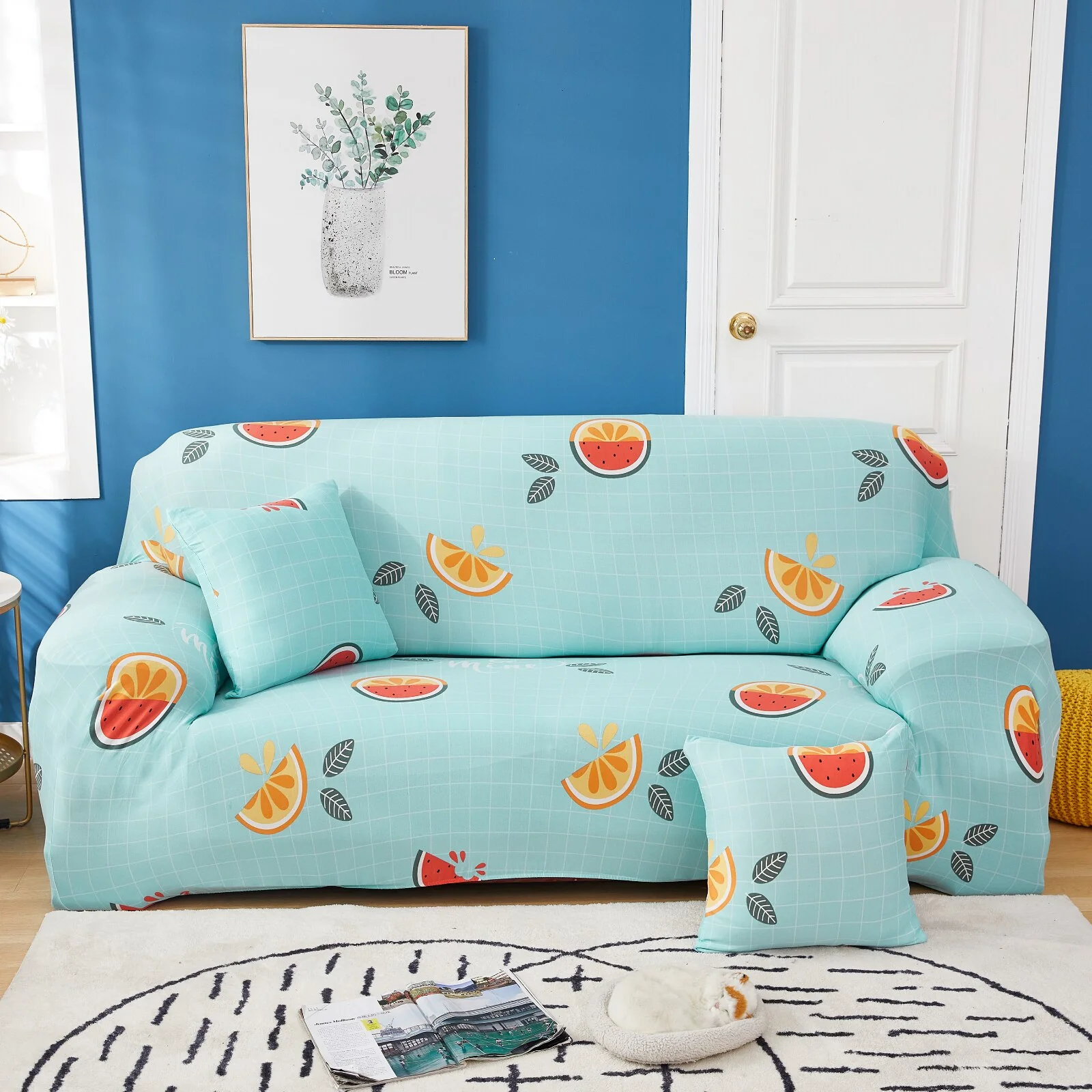 1/2/3/4seats Elastic Magic Sofa Cover Sofa All-inclusive Polyester Modern Elastic Corner Couch Slipcover Elastic 1/2/3/4 Seater L-Style Sofa Cover - Image 23