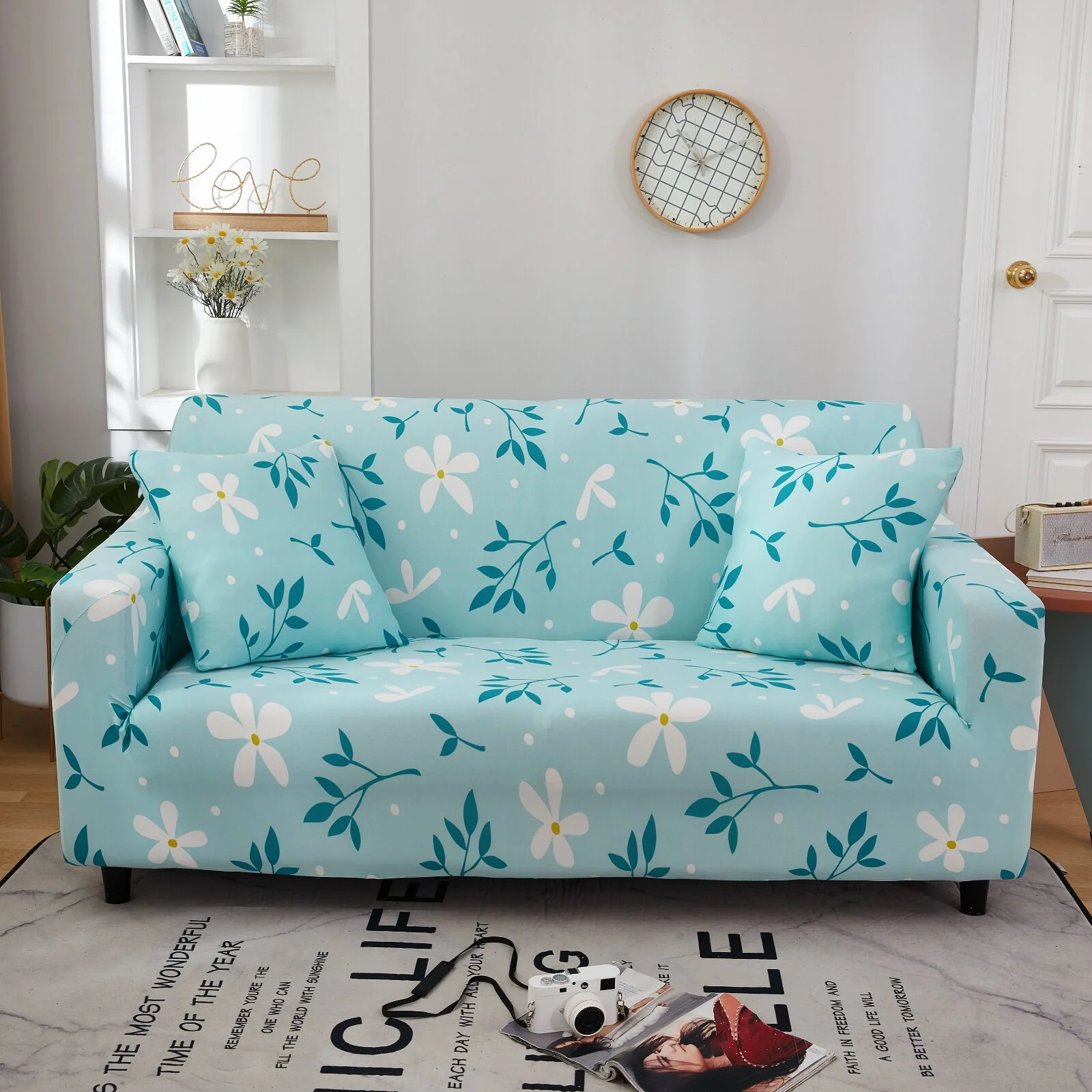 1/2/3/4seats Elastic Magic Sofa Cover Sofa All-inclusive Polyester Modern Elastic Corner Couch Slipcover Elastic 1/2/3/4 Seater L-Style Sofa Cover - Image 29