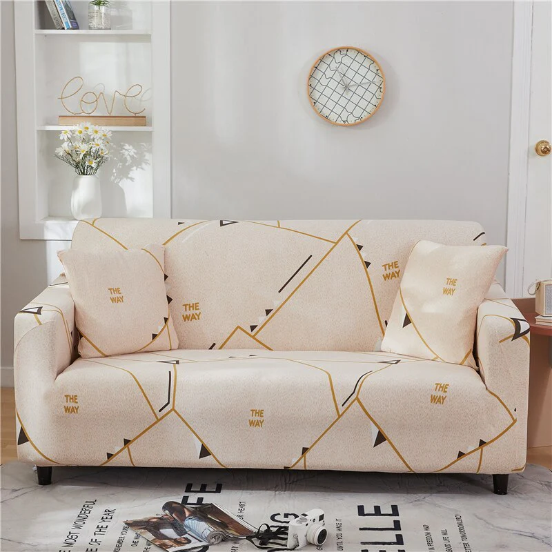 1/2/3/4seats Elastic Magic Sofa Cover Sofa All-inclusive Polyester Modern Elastic Corner Couch Slipcover Elastic 1/2/3/4 Seater L-Style Sofa Cover - Image 7