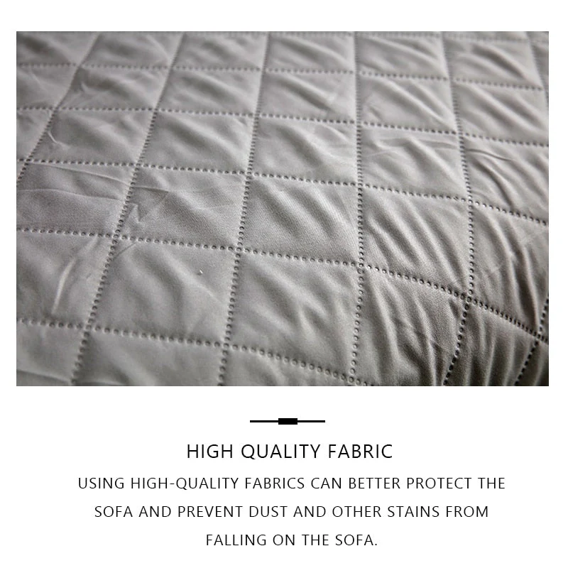 1/2/3 Seat White Sofa Covers Pet Couch Cover Couch Cover Chair Throw Pet Dog Kid Mat Reversible Armrest White Slipcovers - Image 4