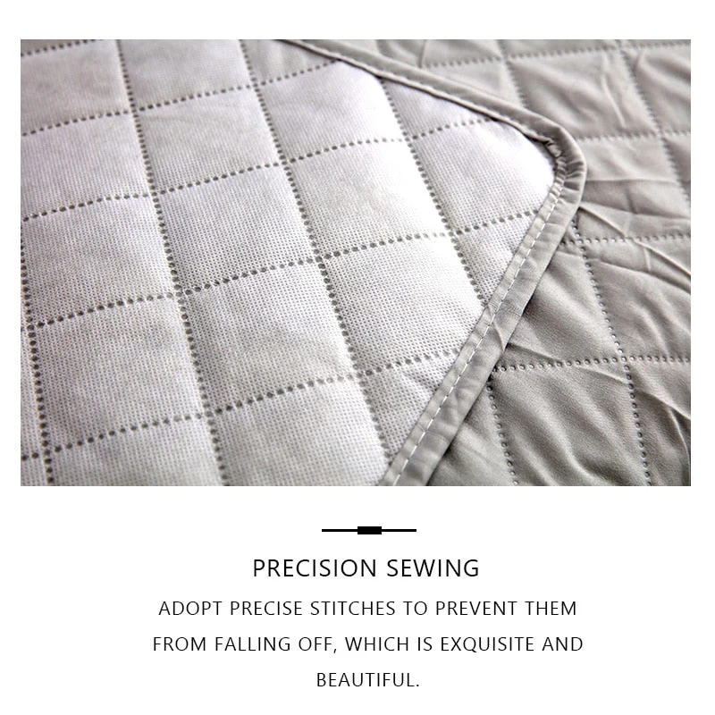 1/2/3 Seat White Sofa Covers Pet Couch Cover Couch Cover Chair Throw Pet Dog Kid Mat Reversible Armrest White Slipcovers - Image 5