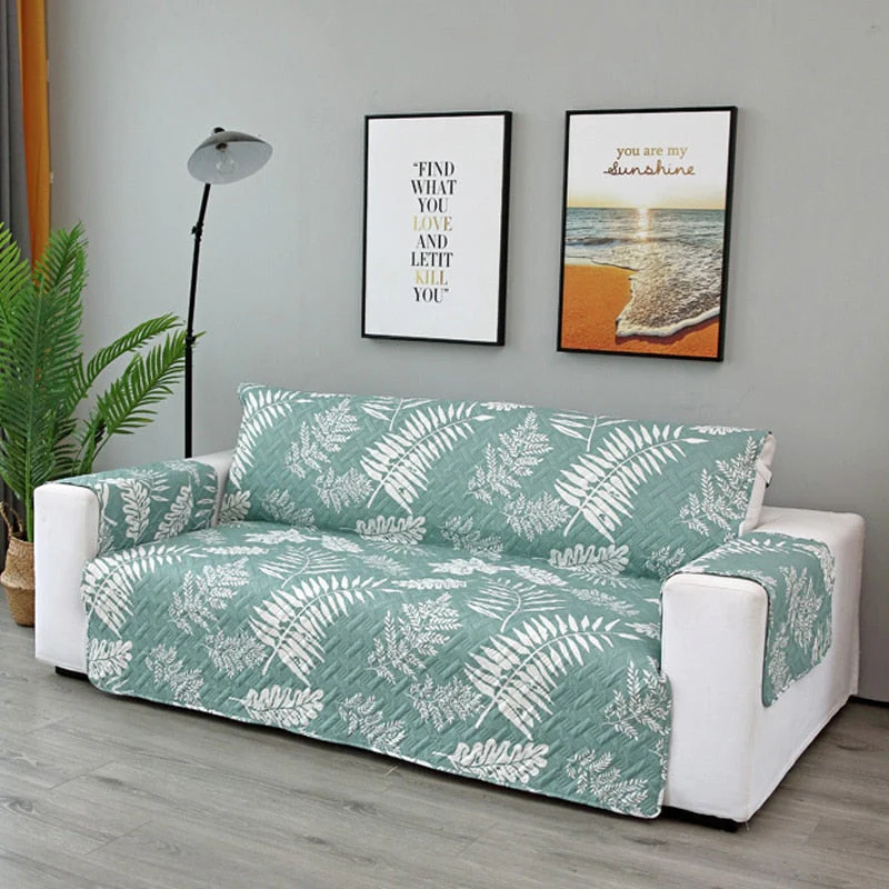 1/2/3 Seat White Sofa Covers Pet Couch Cover Couch Cover Chair Throw Pet Dog Kid Mat Reversible Armrest White Slipcovers - Image 7