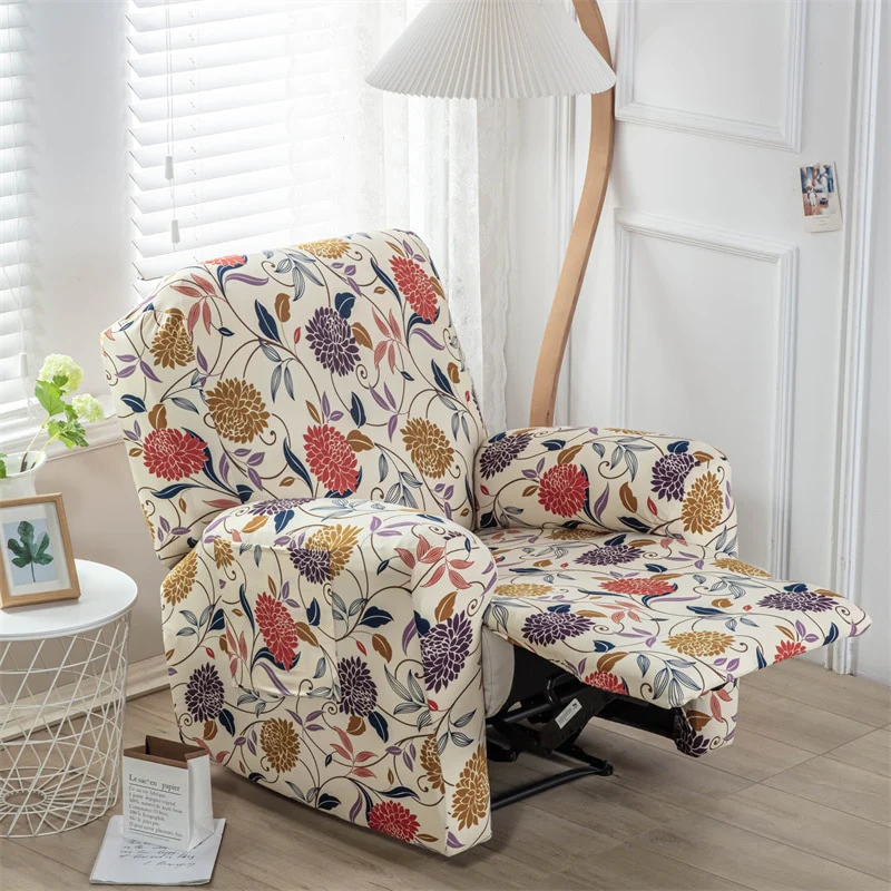 1/2/3 Seater Printed Recliner Sofa Covers Accent Elastic Armchair Cover Relax Lazy Boy Sofa Protector Covers Lounge Home Decor - Image 13