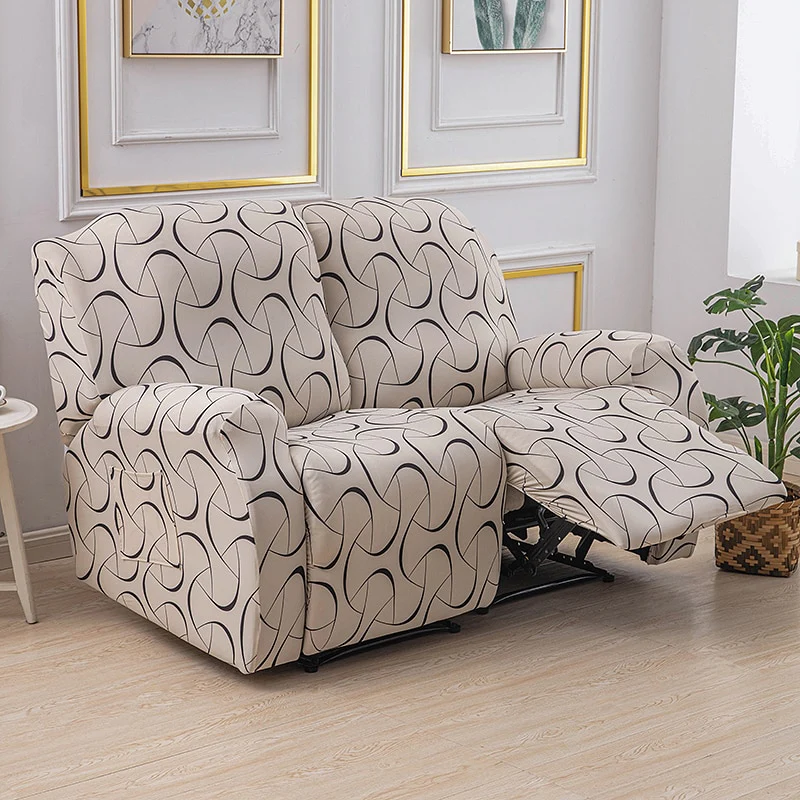 1/2/3 Seater Printed Recliner Sofa Covers Accent Elastic Armchair Cover Relax Lazy Boy Sofa Protector Covers Lounge Home Decor - Image 16