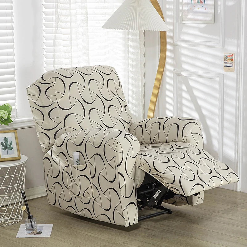 1/2/3 Seater Printed Recliner Sofa Covers Accent Elastic Armchair Cover Relax Lazy Boy Sofa Protector Covers Lounge Home Decor - Image 19