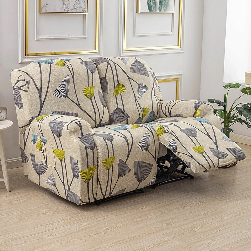 1/2/3 Seater Printed Recliner Sofa Covers Accent Elastic Armchair Cover Relax Lazy Boy Sofa Protector Covers Lounge Home Decor - Image 21