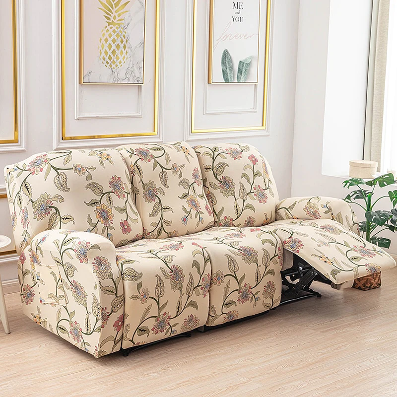 1/2/3 Seater Printed Recliner Sofa Covers Accent Elastic Armchair Cover Relax Lazy Boy Sofa Protector Covers Lounge Home Decor - Image 23