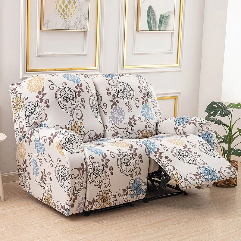 1/2/3 Seater Printed Recliner Sofa Covers Accent Elastic Armchair Cover Relax Lazy Boy Sofa Protector Covers Lounge Home Decor - Image 27