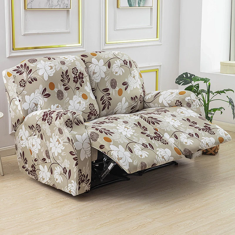 1/2/3 Seater Printed Recliner Sofa Covers Accent Elastic Armchair Cover Relax Lazy Boy Sofa Protector Covers Lounge Home Decor - Image 28