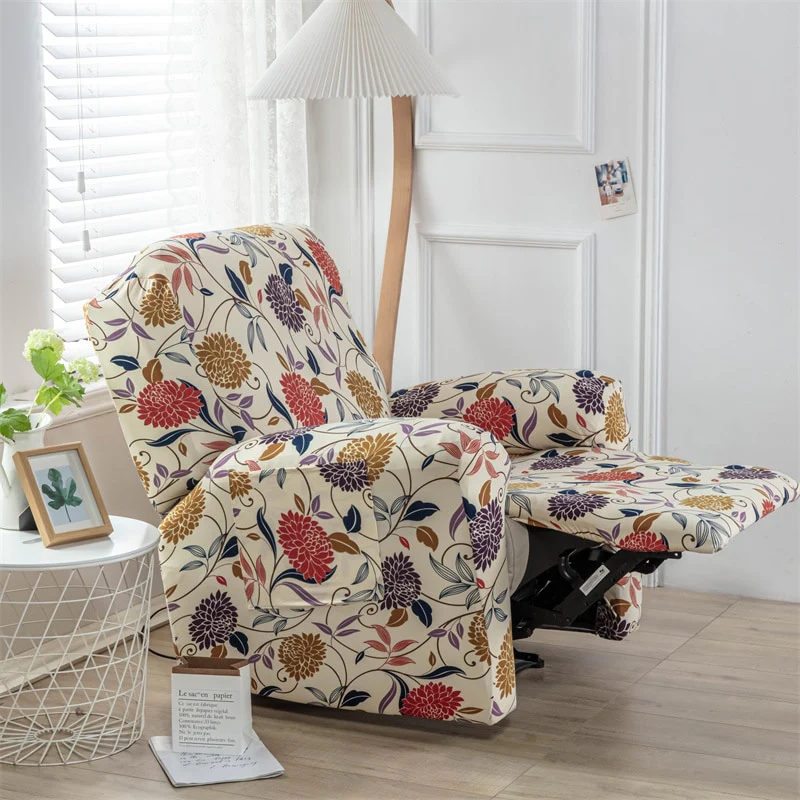 1/2/3 Seater Printed Recliner Sofa Covers Accent Elastic Armchair Cover Relax Lazy Boy Sofa Protector Covers Lounge Home Decor - Image 3