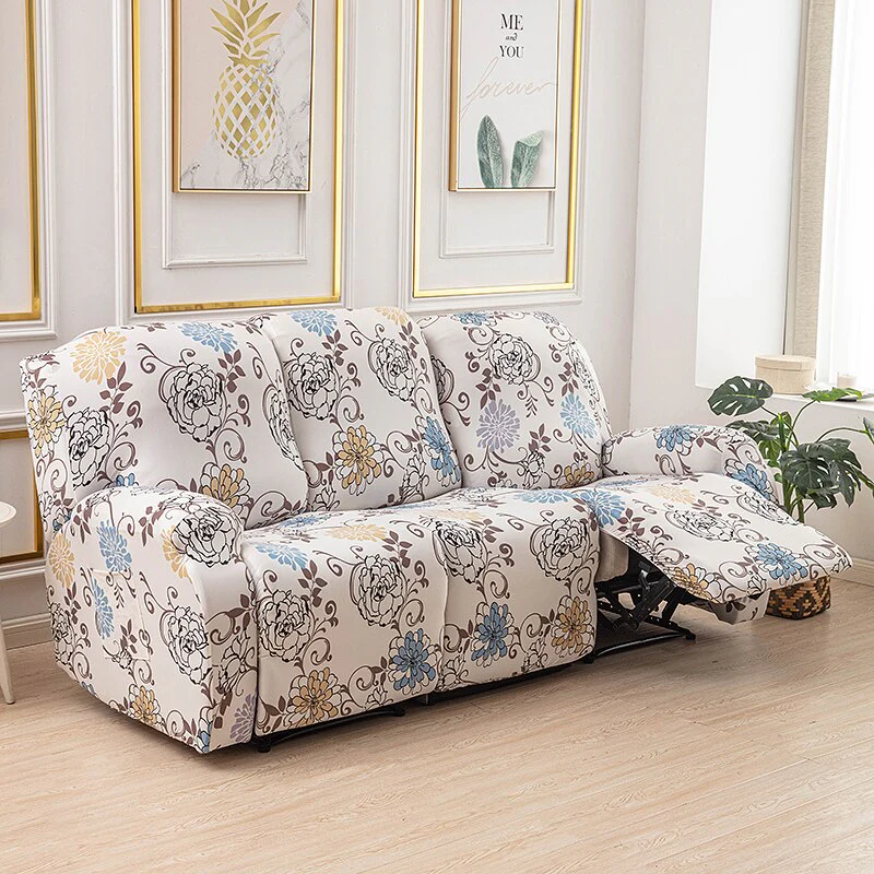 1/2/3 Seater Printed Recliner Sofa Covers Accent Elastic Armchair Cover Relax Lazy Boy Sofa Protector Covers Lounge Home Decor - Image 31