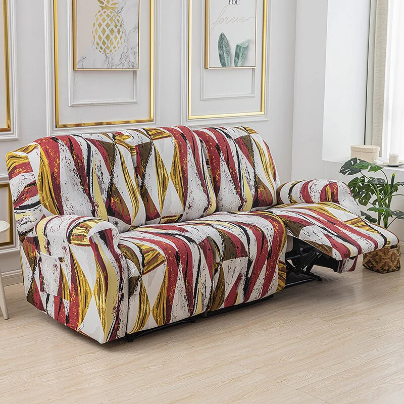 1/2/3 Seater Printed Recliner Sofa Covers Accent Elastic Armchair Cover Relax Lazy Boy Sofa Protector Covers Lounge Home Decor - Image 39