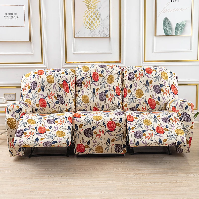 1/2/3 Seater Printed Recliner Sofa Covers Accent Elastic Armchair Cover Relax Lazy Boy Sofa Protector Covers Lounge Home Decor - Image 6