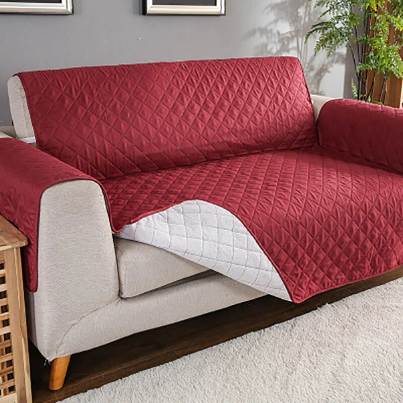 1/2/3 Seater Quilted Anti-wear Sofa Cover for Dogs Pets Kids Anti-Slip Couch Recliner Slipcovers Armchair Furniture Protector - Image 9