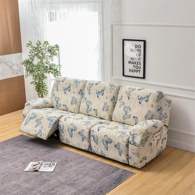 1 2 3 Seater Recliner Sofa Cover Stretch Lazy Boy Chair Cover Elastic Sofa Slipcovers for Living Room Armchair Furniture Covers - Image 10