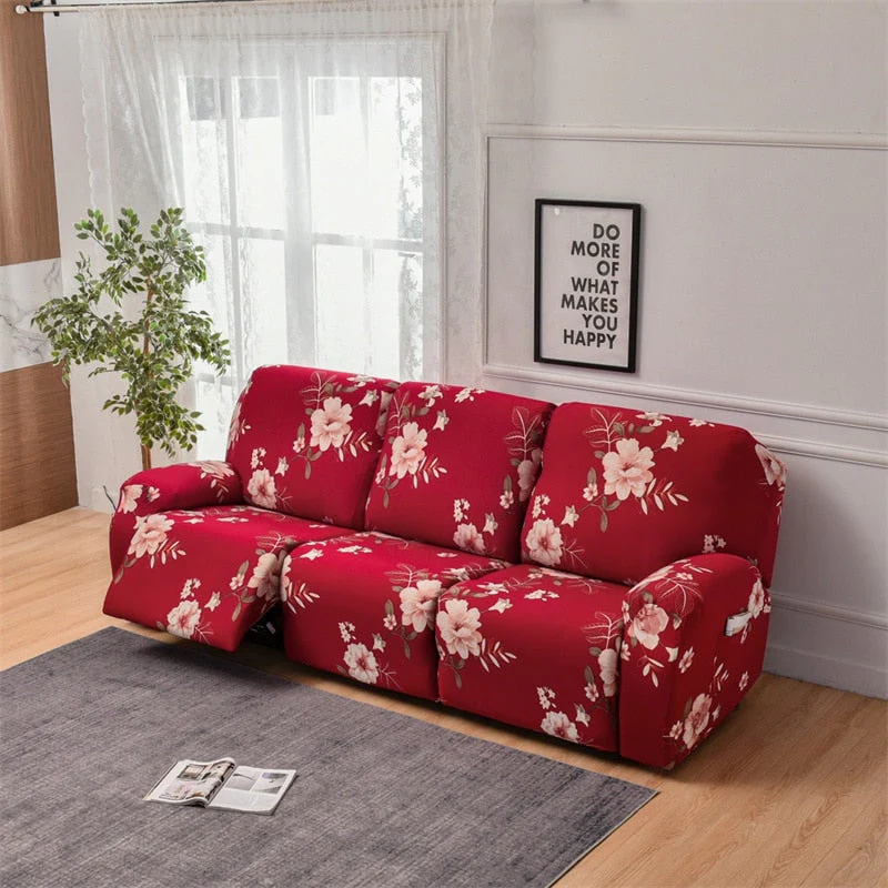 1 2 3 Seater Recliner Sofa Cover Stretch Lazy Boy Chair Cover Elastic Sofa Slipcovers for Living Room Armchair Furniture Covers - Image 11