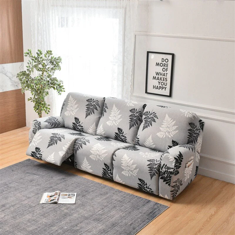 1 2 3 Seater Recliner Sofa Cover Stretch Lazy Boy Chair Cover Elastic Sofa Slipcovers for Living Room Armchair Furniture Covers - Image 12
