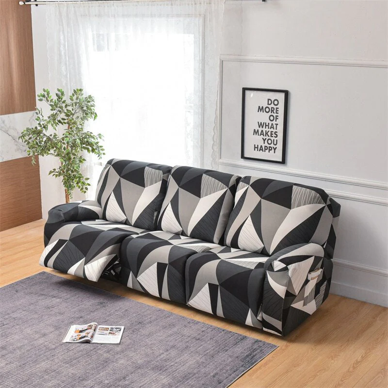 1 2 3 Seater Recliner Sofa Cover Stretch Lazy Boy Chair Cover Elastic Sofa Slipcovers for Living Room Armchair Furniture Covers - Image 13