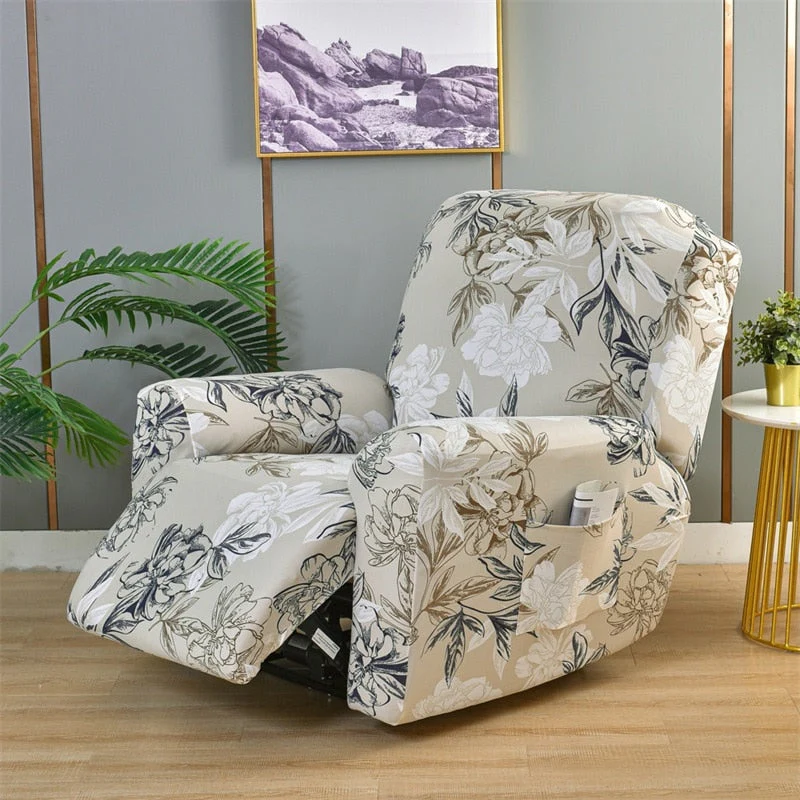 1 2 3 Seater Recliner Sofa Cover Stretch Lazy Boy Chair Cover Elastic Sofa Slipcovers for Living Room Armchair Furniture Covers - Image 33