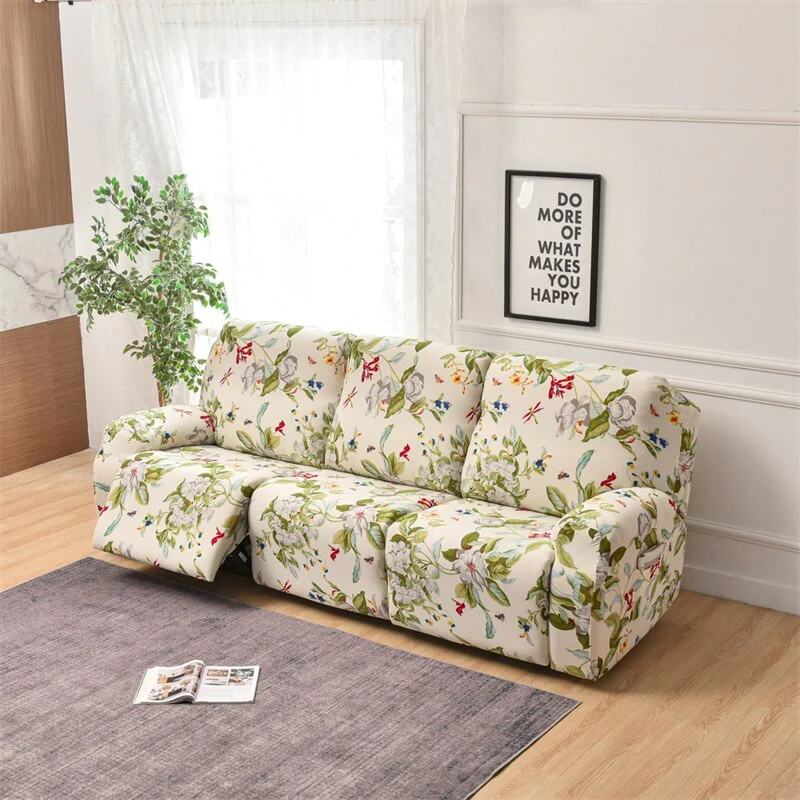 1 2 3 Seater Recliner Sofa Cover Stretch Lazy Boy Chair Cover Elastic Sofa Slipcovers for Living Room Armchair Furniture Covers - Image 4