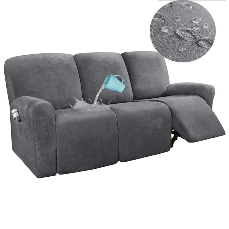 1 2 3 Seater WaterRepellent Recliner Sofa Covers Elastic Relax Massage Couch Slipcovers for Living Room Armchair Sofa Covers - Image 4