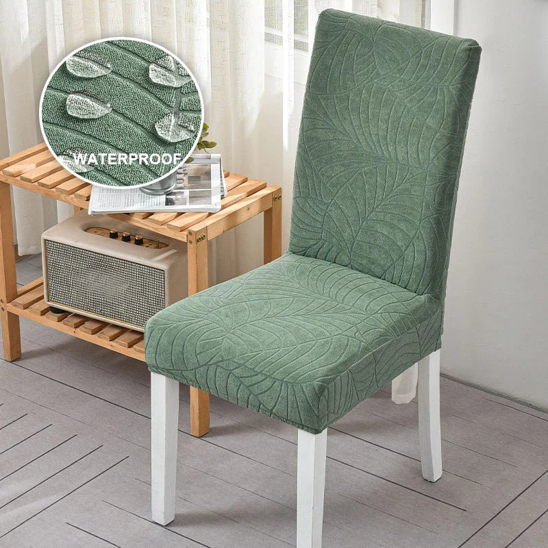 1/2/4/6 PCS Waterproof Jacquard Chair Covers Stretch Dining Chair Slipcover For Kitchen Hotel Wedding Banquet Office Anti Dirty - Image 11